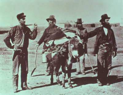 North American gold diggers, c.1849 by American Photographer